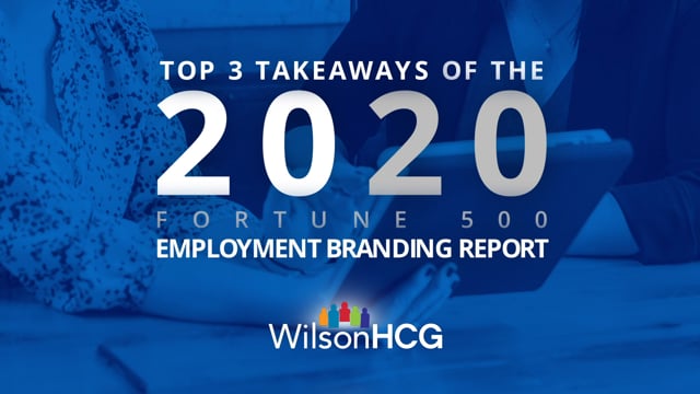 Employment Branding Report 2020 - WilsonHCG
